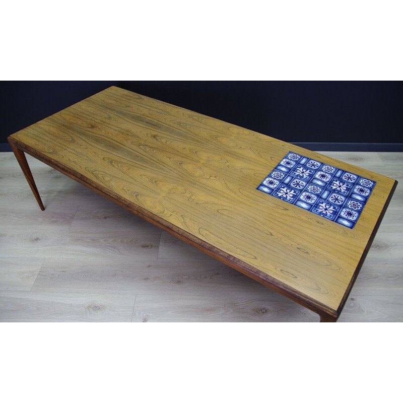 Table basse vintage en palissandre de Johannes Andersen, Danemark 1960