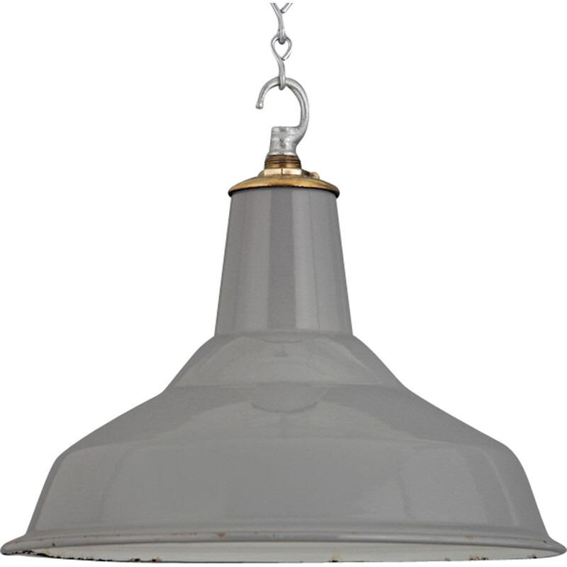 Benjamin industrial English grey ceiling light - 1950