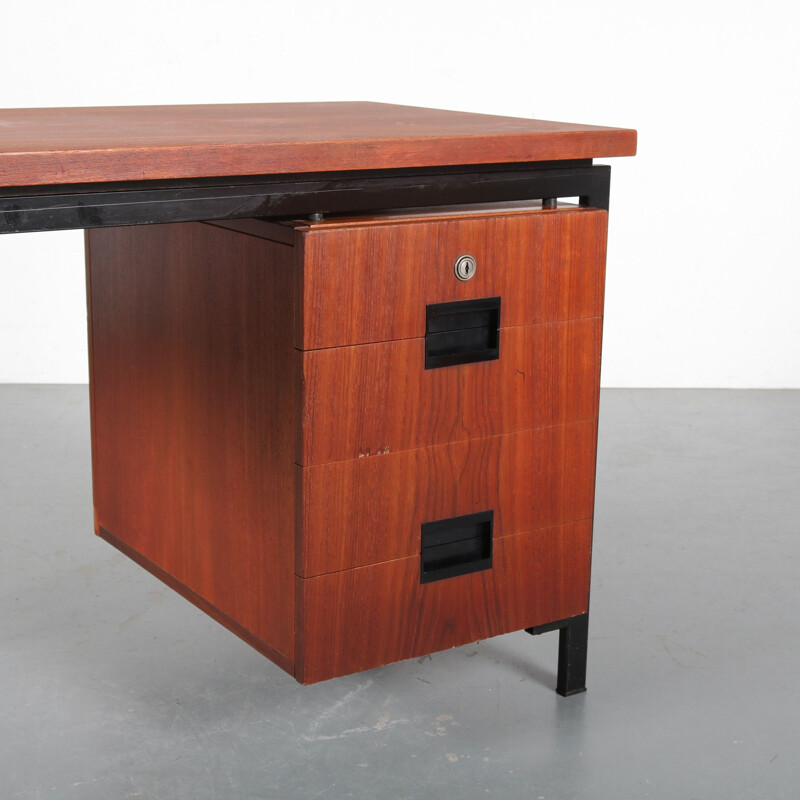 Vintage Japanese series desk by Cees Braakman for Pastoe, Netherlands 1950s