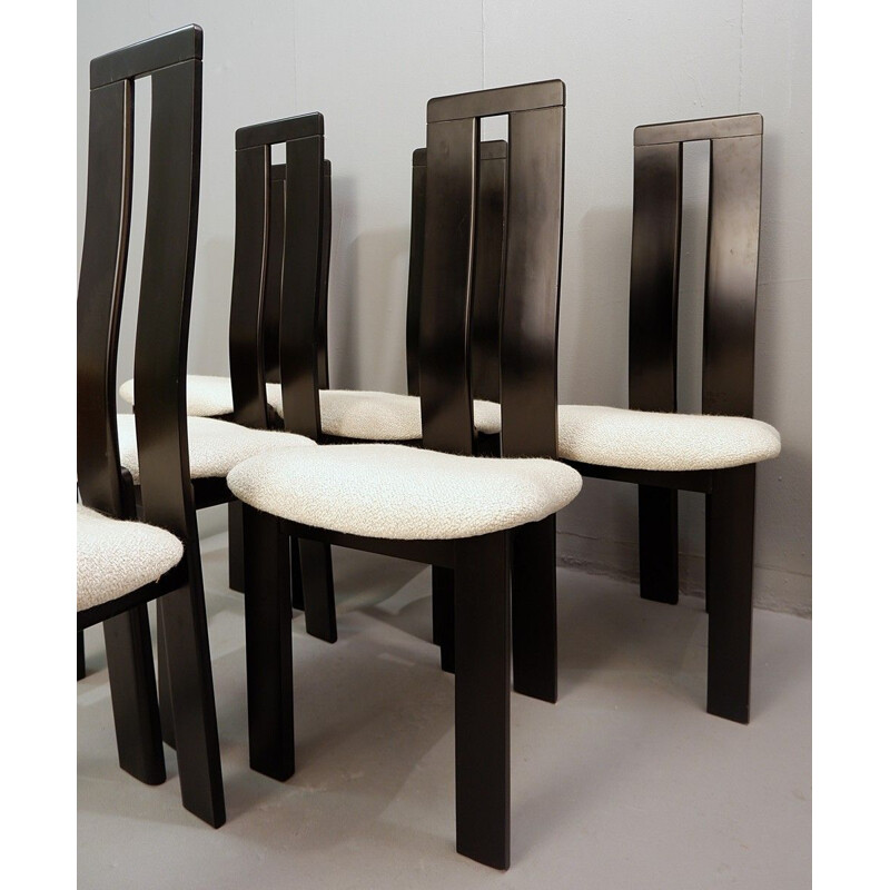 Set van 6 vintage stoelen van Pietro Costantini voor Ello, 1970