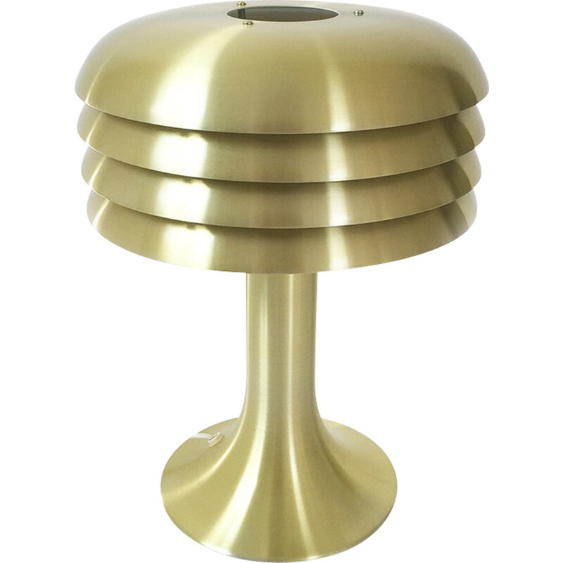 Mid-century desk lamp in metal and brass, Hans Agne JAKOBSSON - 1960s