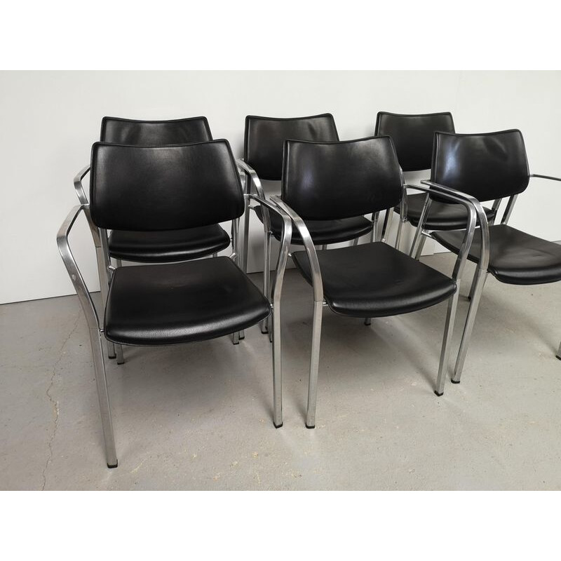 Set of 6 Jorge Pensi Vintage Chairs