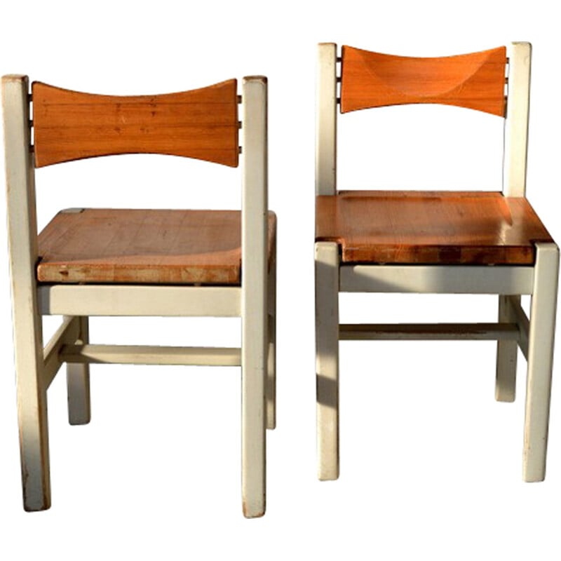 Set of 2 Laukaan Pu chairs, Ilmari TAPIOVAARA - 1963