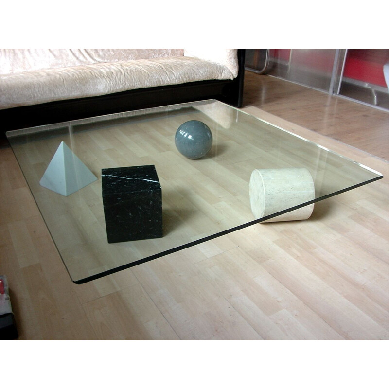 Vintage metafora  coffee table by Massimo Vignelli for Martinelli, Italy 1970