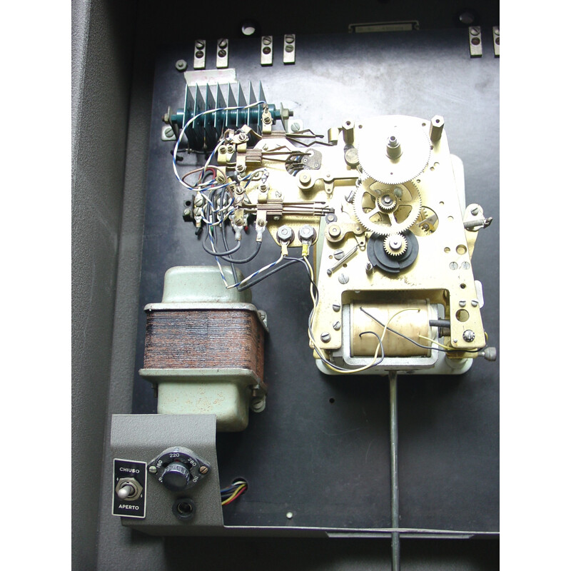 Horloge longue vintage Ibm maître pendule électro-mécanique, 1960
