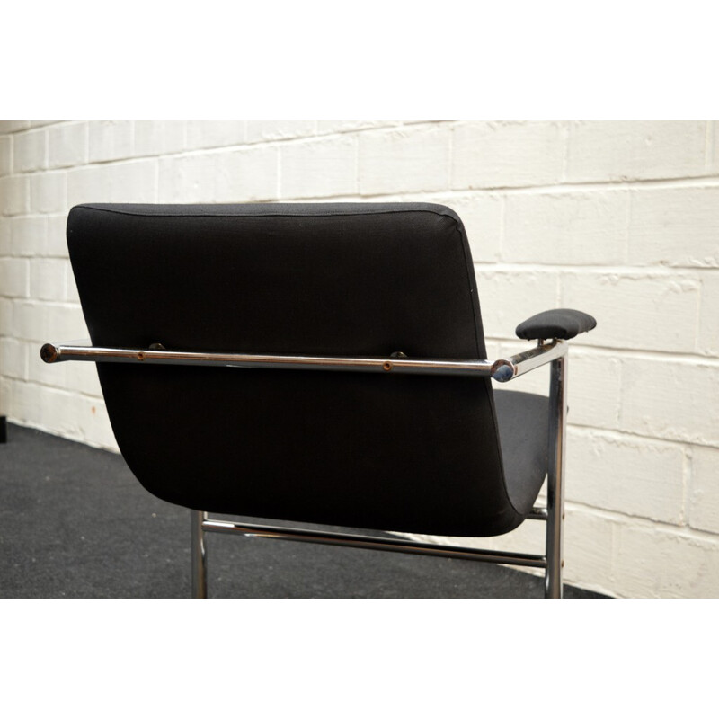 Tubular steel and fabric "Oslo" armchair, Rudi VERELST - 1970s