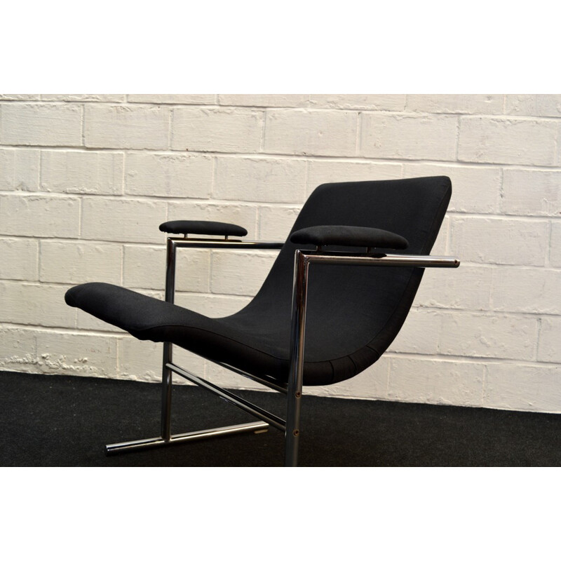 Tubular steel and fabric "Oslo" armchair, Rudi VERELST - 1970s