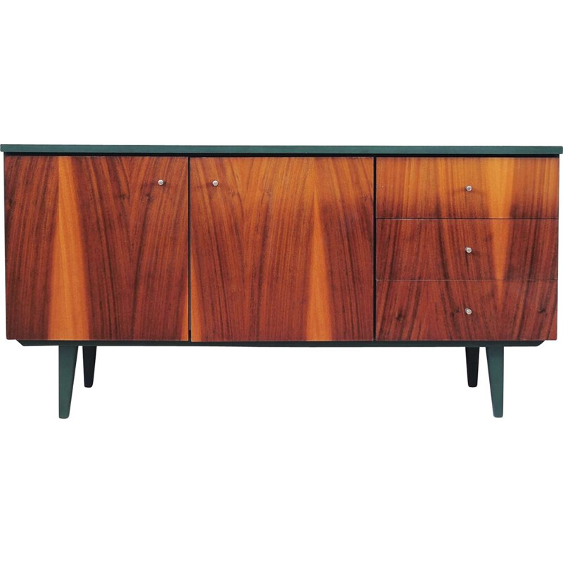 Vintage Mahogany sideboard, Polish 1980s