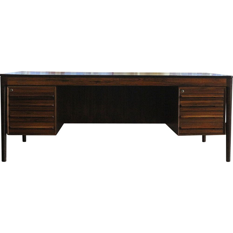 Mid Century Rosewood Desk by T. Afdal, Norway 1970