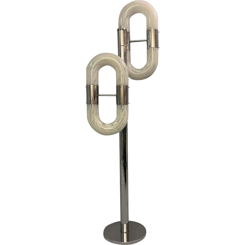 Vintage Floor Lamp in Murano Glass by Aldo Nason, 1970