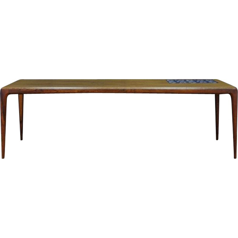 Vintage coffee table in rosewood by Johannes Andersen, Denmark 1960