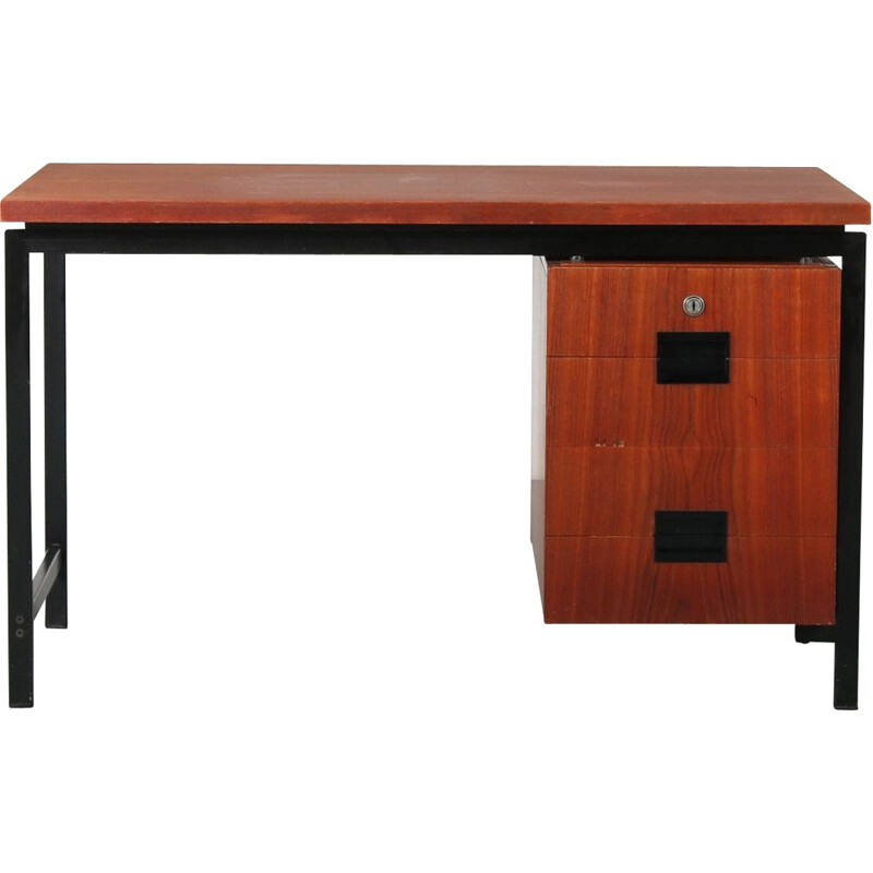 Vintage Japanese series desk by Cees Braakman for Pastoe, Netherlands 1950s