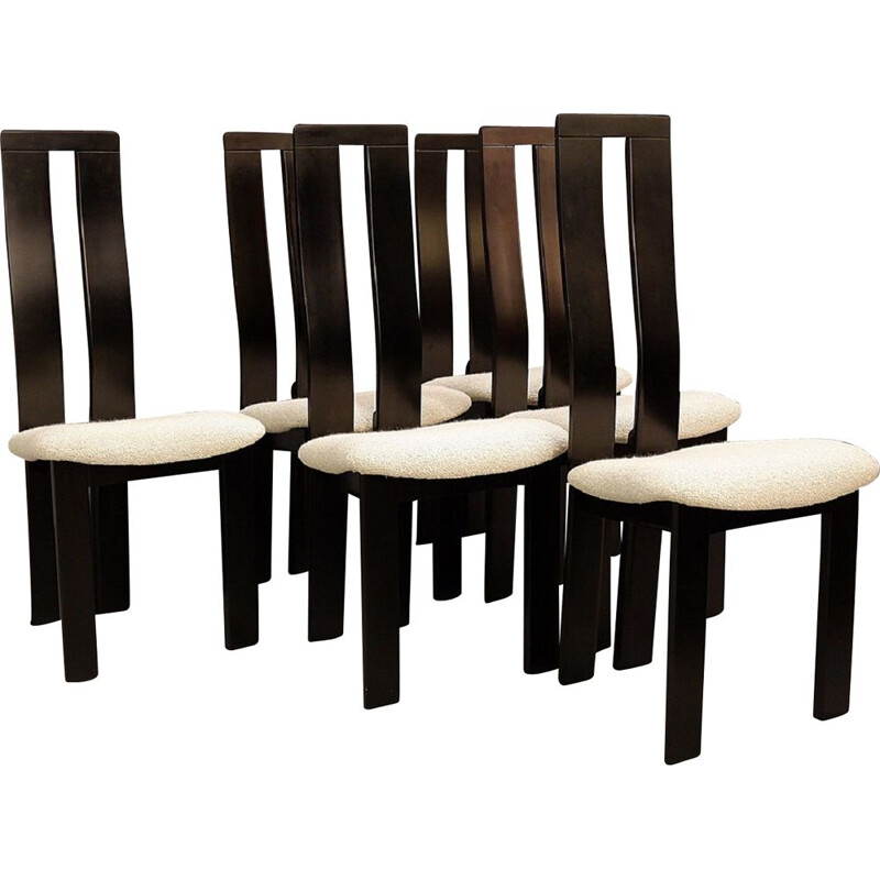 Conjunto de 6 cadeiras vintage de Pietro Costantini para Ello, 1970