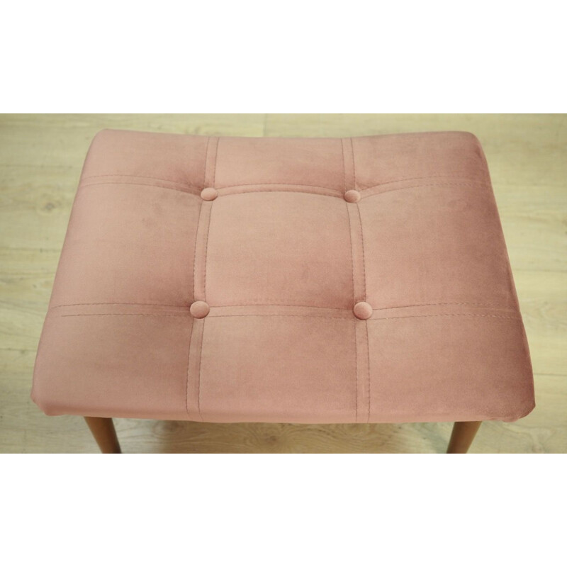 Vintage pink vintage footrest, Danish 1960s