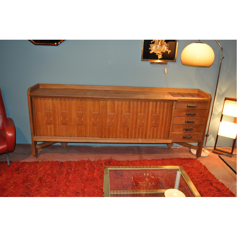 Mid-century "St Veran" sideboard, GUILLERME and CHAMBRON - 1960s