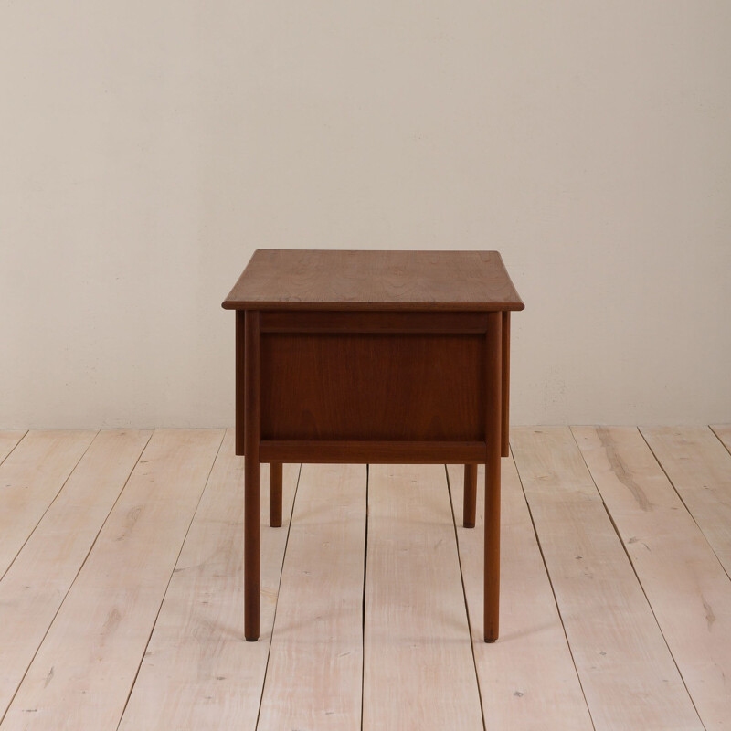 Vintage double sided desk with 6 drawers Danish