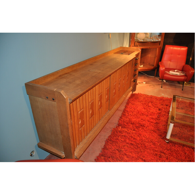 Mid-century "St Veran" sideboard, GUILLERME and CHAMBRON - 1960s