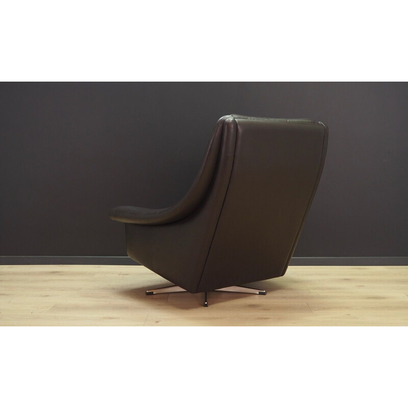 Vintage Aage Christensen leather armchair by Erhardsen & Andersen, 1960