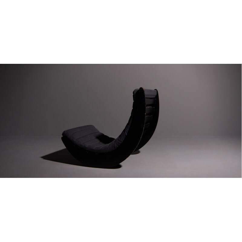 Rocking chair vintage de Verner Panton produit par Rosenthal