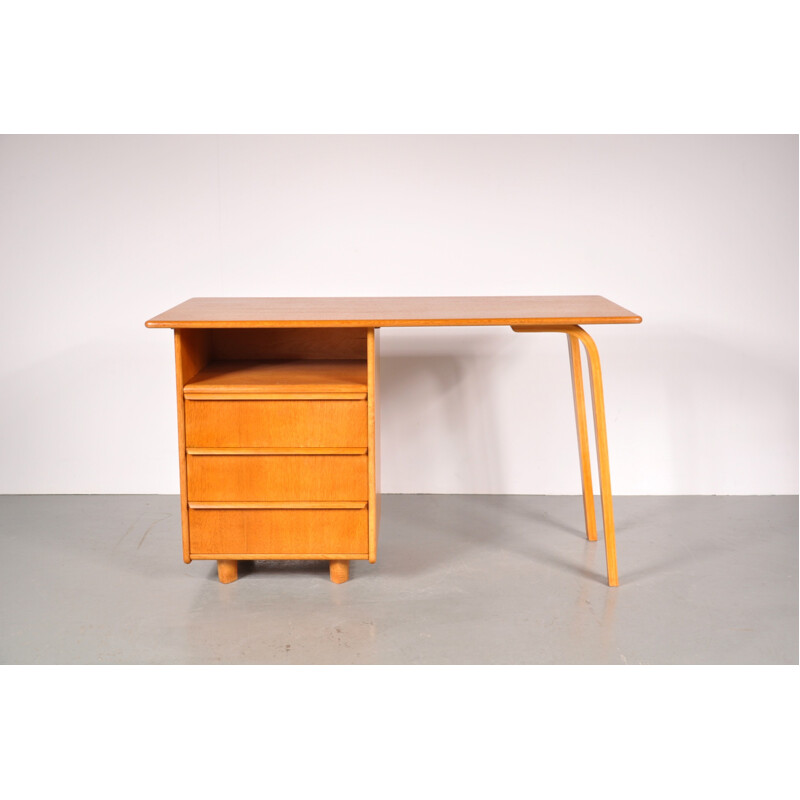Pastoe desk in oak wood, Cees BRAAKMAN - 1950s