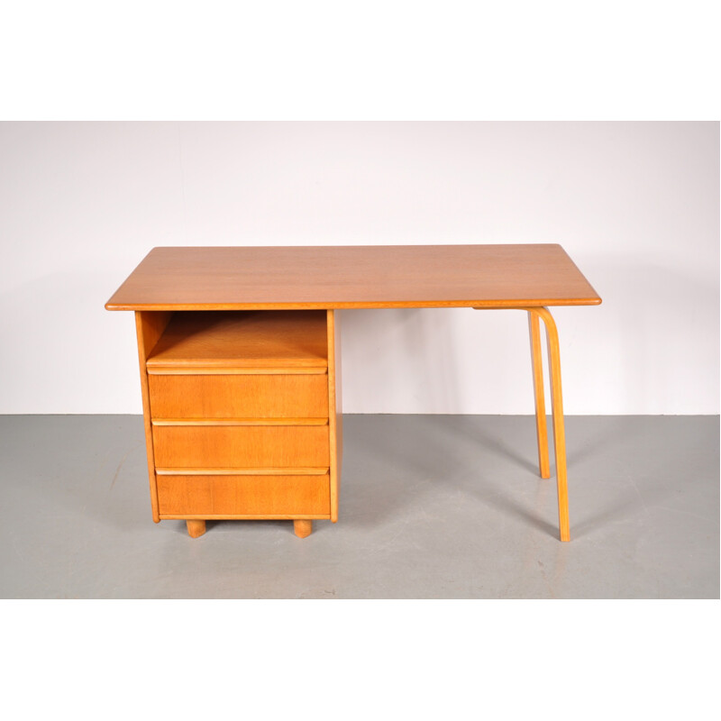 Pastoe desk in oak wood, Cees BRAAKMAN - 1950s