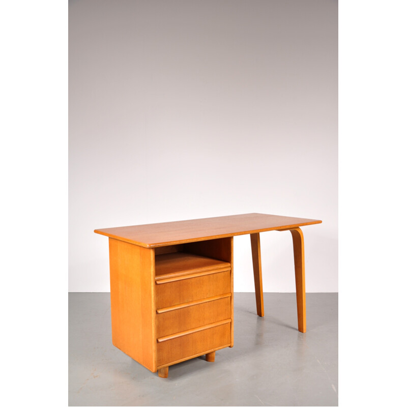 Pastoe desk in oak wood, Cees BRAAKMAN - 1950s