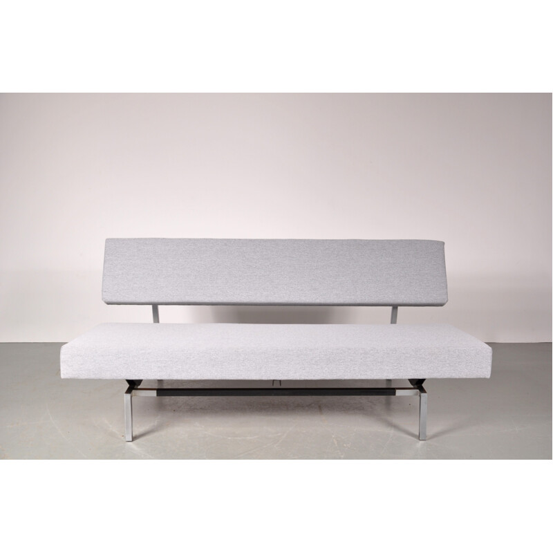 Spectrum sofa in metal and grey fabric, Martin VISSER - 1950s