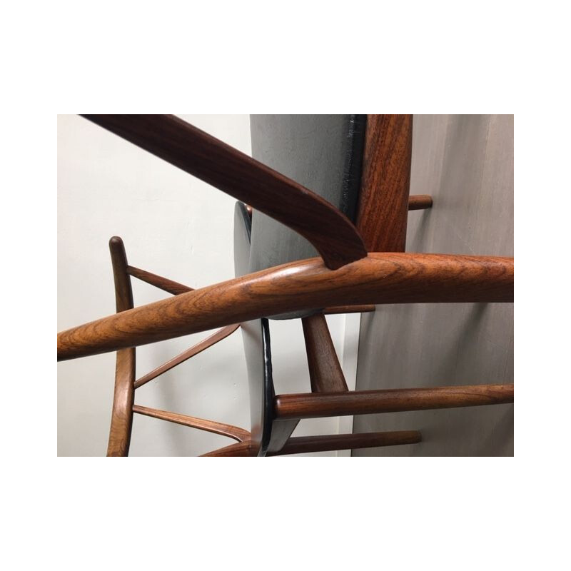 Pair of model 255 chairs by Henning Kjaernulf rosewood 1963