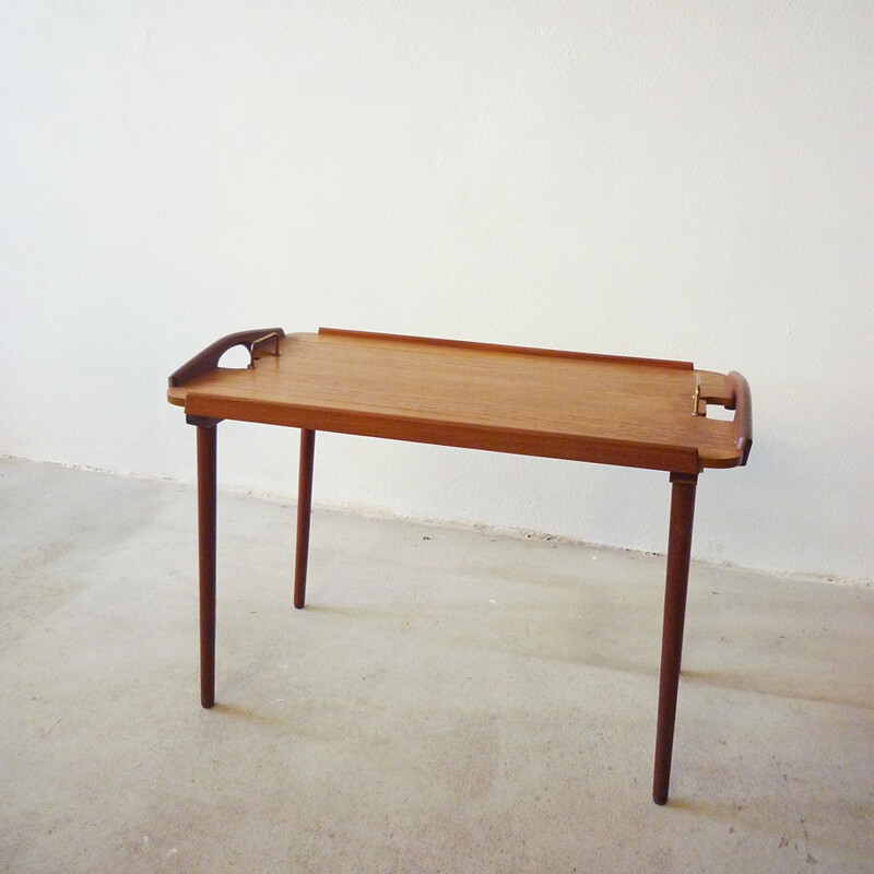 Aase Mobler teak and metal tray table - 1950s