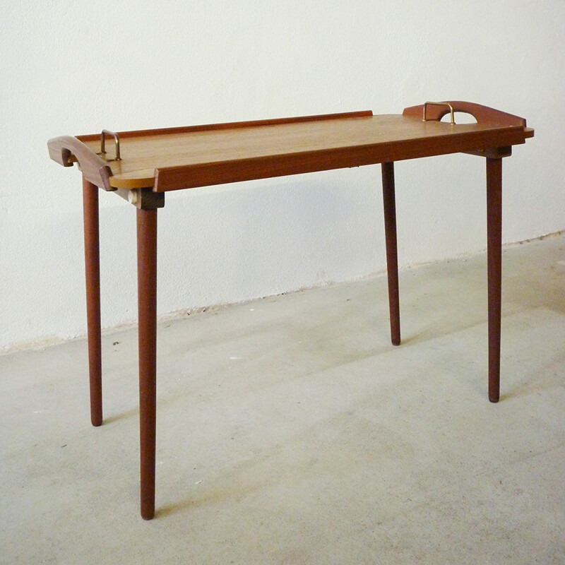 Aase Mobler teak and metal tray table - 1950s