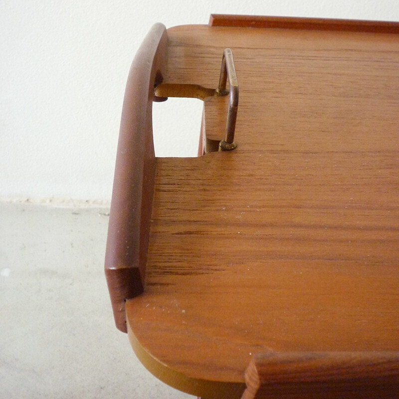 Aase Mobler teak and metal tray table - 1950s