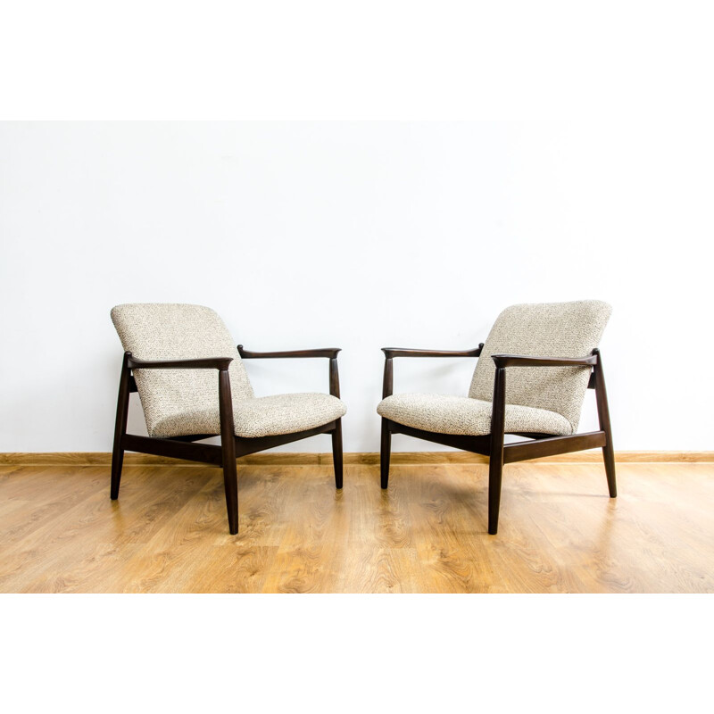 Pair of GFM-64 Vintage Armchairs by Edmund Homa 1960s