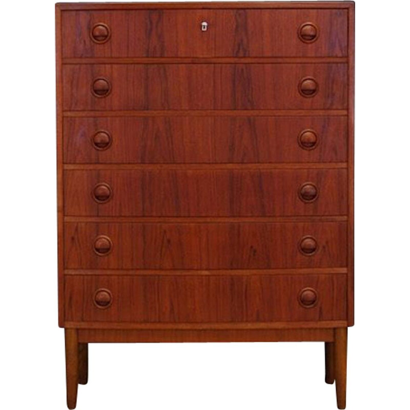 Vintage teak chest of drawers by Kai Kristiansen, 1960