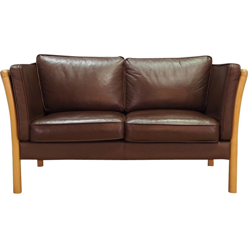 Vintage Leather sofa by Stouby, 1970s