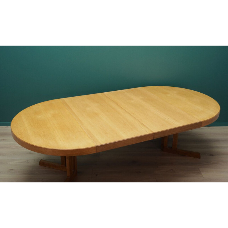 Vintage ash dining table by Johannes Andersen, 1960