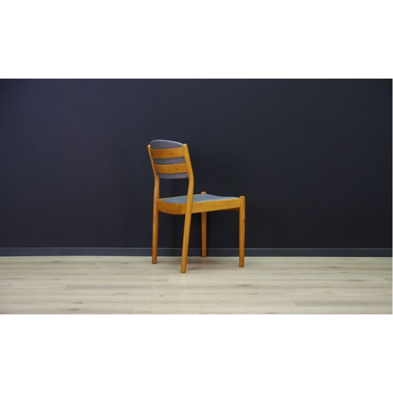 Set of 6 vintage ash chairs by Poul M. Volther from Møbler FDB, 1960