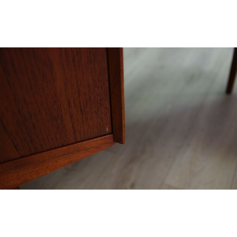 Vintage writing teak desk, Scandinavian 1970