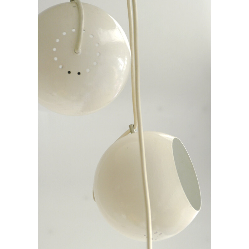 Vintage 5-arm cascade suspension lamp by Reggiani, Italian 1960