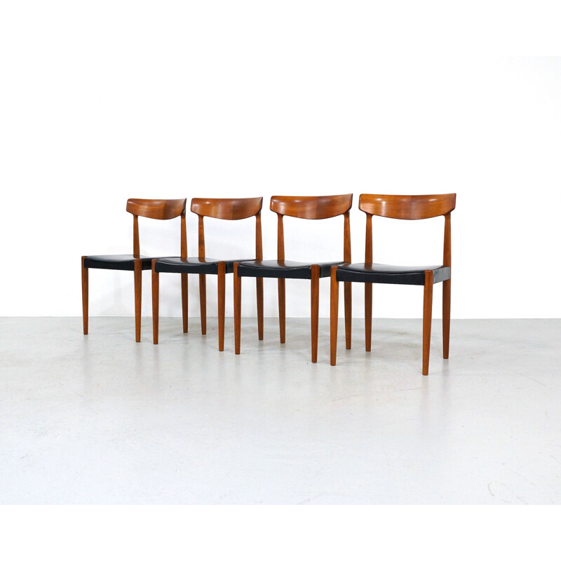 Set of 4 Vintage Teak Dining Chairs by Knud Faerch for Bovenkamp 1960