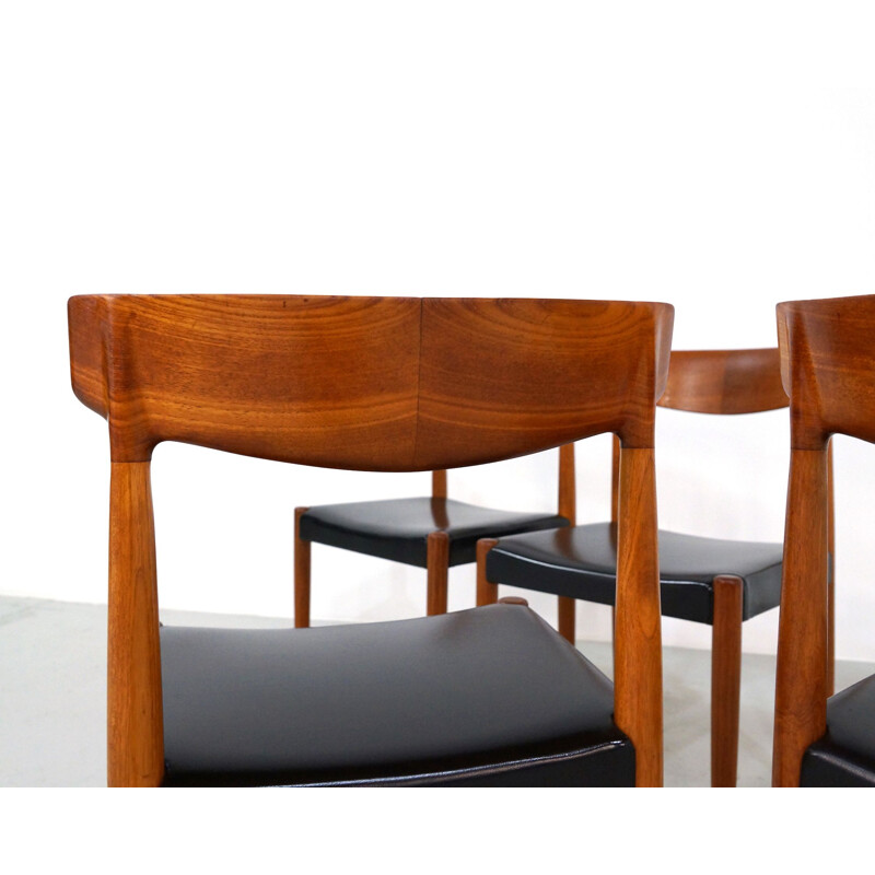 Set of 4 Vintage Teak Dining Chairs by Knud Faerch for Bovenkamp 1960