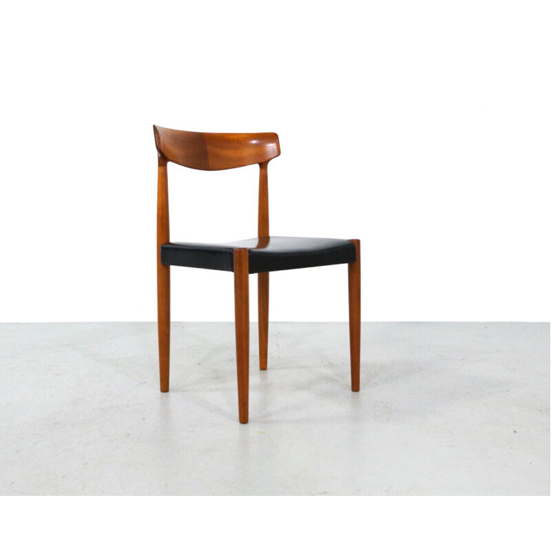 Set van 4 vintage teakhouten eetkamerstoelen van Knud Faerch voor Bovenkamp 1960