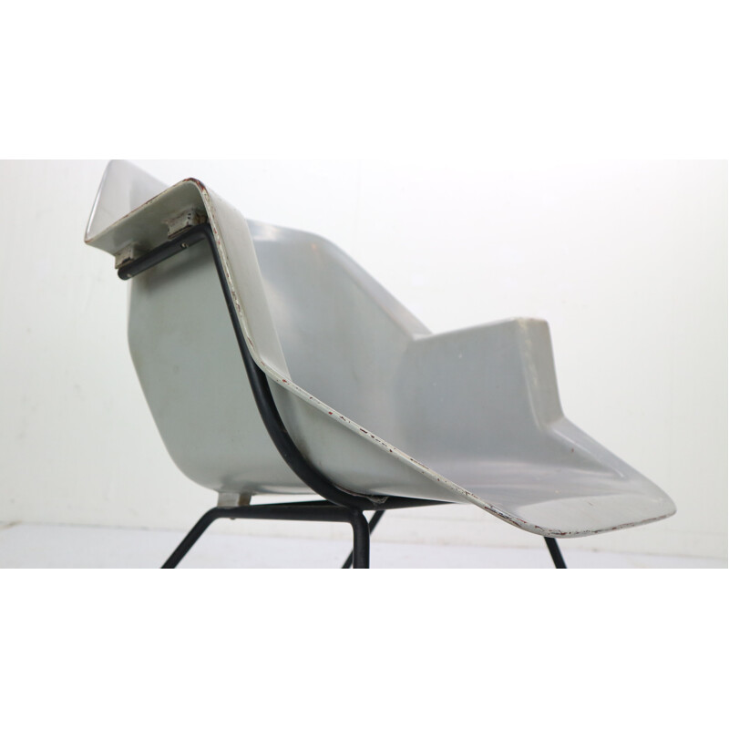 Vintage 416 Fiberglass Shell Chair by Wim Rietveld & Andre Cordemeyer for Gispen, 1950s