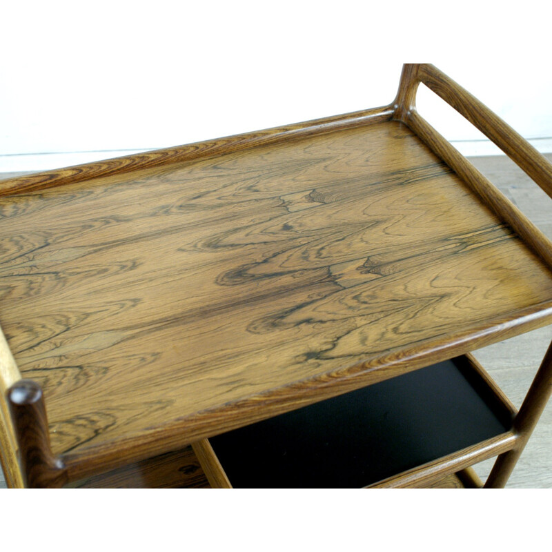 Scandinavian rosewood serving table, Johannes ANDERSEN - 1950s