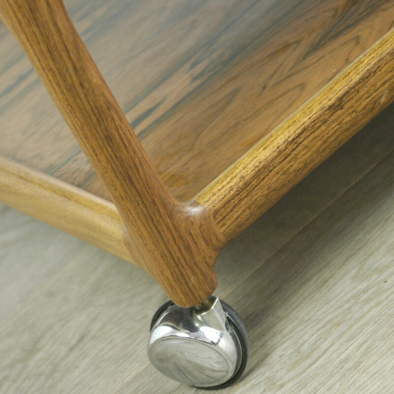 Scandinavian rosewood serving table, Johannes ANDERSEN - 1950s