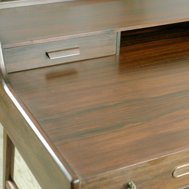 Scandinavian Modern writing desk in rosewood, Arne Wahl IVERSEN - 1960s