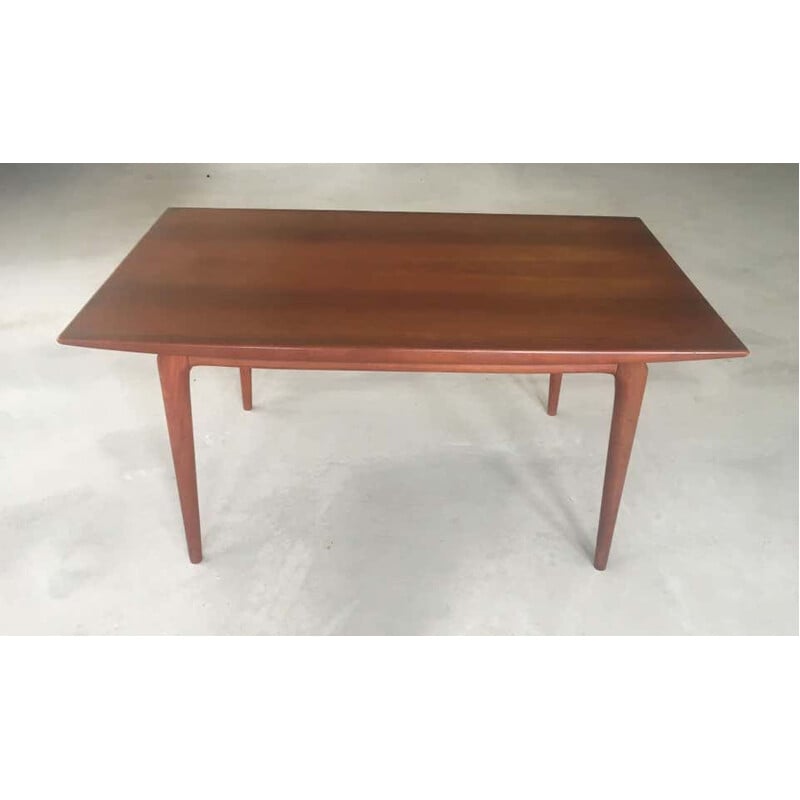 Mesa de jantar Vintage teak por Slagelse Mobler para Alfred Christensen Dinamarquês 1950