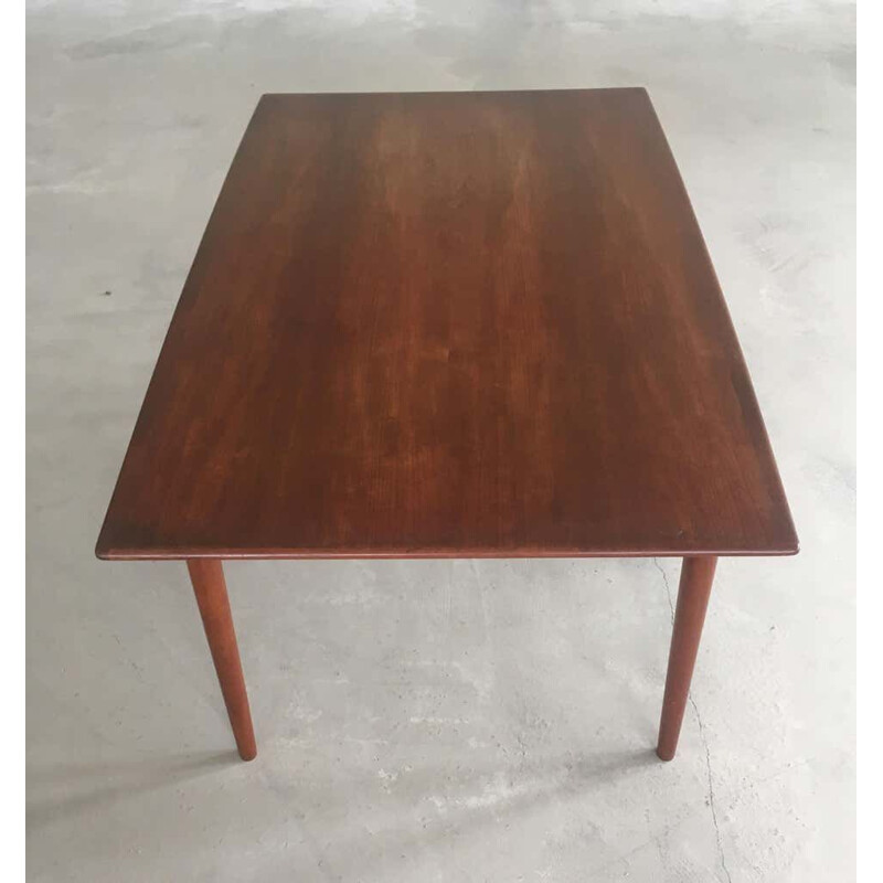 Mesa de jantar Vintage teak por Slagelse Mobler para Alfred Christensen Dinamarquês 1950