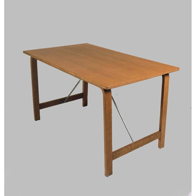 Vintage Desk in Oak by Fritz Hansen Arne Jacobsen Saint Catherines Danish 1965