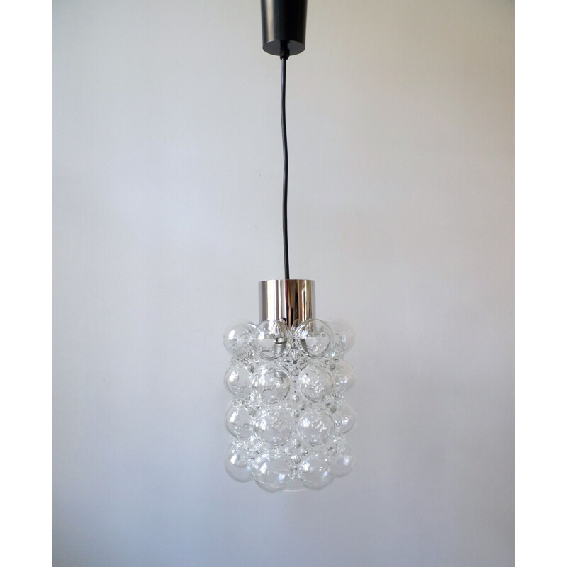 Mid-Century  'Bubble Glass' Pendant Light by Tynell & Gantenbrink For Limburg Glashütte, 1960s