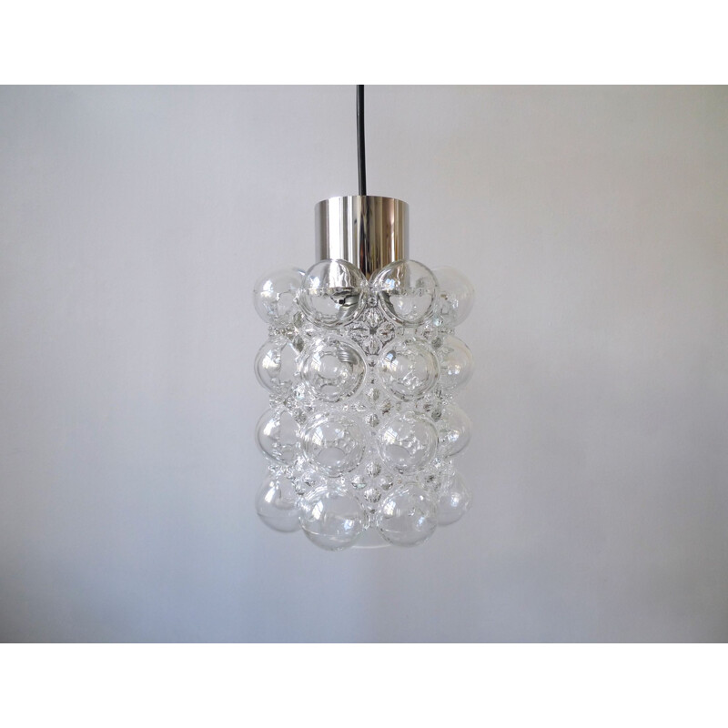 Mid-Century  'Bubble Glass' Pendant Light by Tynell & Gantenbrink For Limburg Glashütte, 1960s